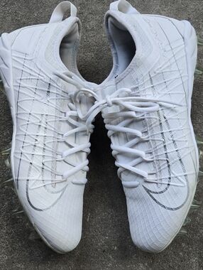 Nike Alpha Huarache 7 Pro LAX Lacrosse Cleats White CJ0265-106 Men's Size 11